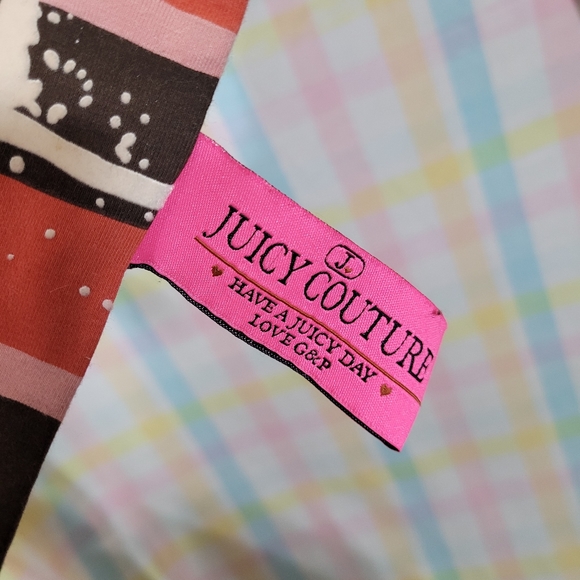 Juicy Couture striped scarf flocked logo - Picture 5 of 6